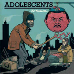 Adolescents ‎- La Vendetta... (blue marble) - VINYL LP