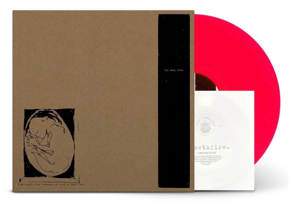 Boysetsfire ‎– This Crying, This Screaming, My Voice Is Being Born (pink) - VINYL LP + 7 INCH Flexi
