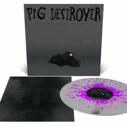 Pig Destroyer - The Octagonal Stairway (Metallic Silver with Neon Magenta and Neon Violet Splatter) - VINYL LP