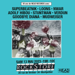 affiche 20 ans Head Records Rockstore Montpellier