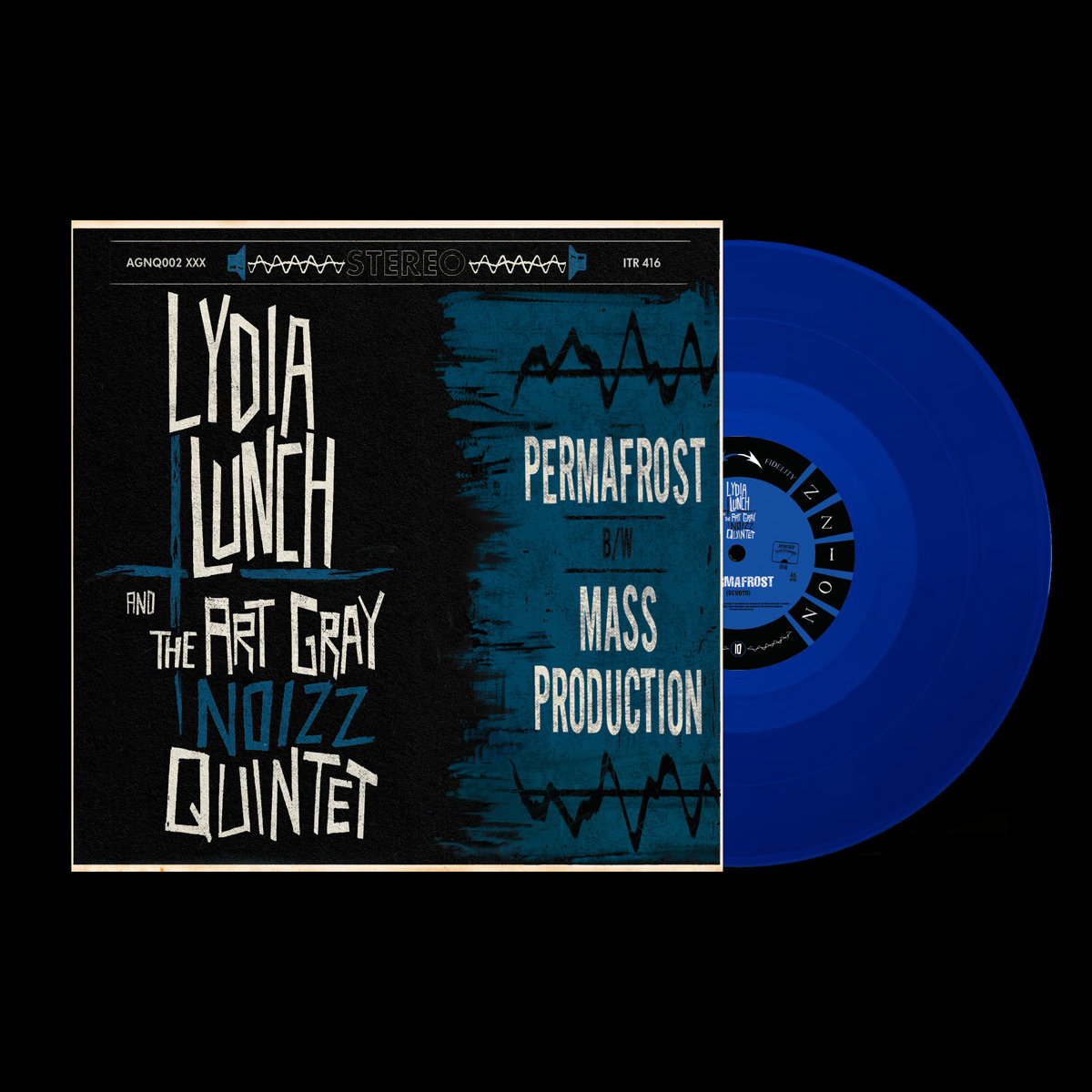 Lydia Lunch And The Art Gray Noizz Quintet - Permafrost / Mass Production - 10 Inch
